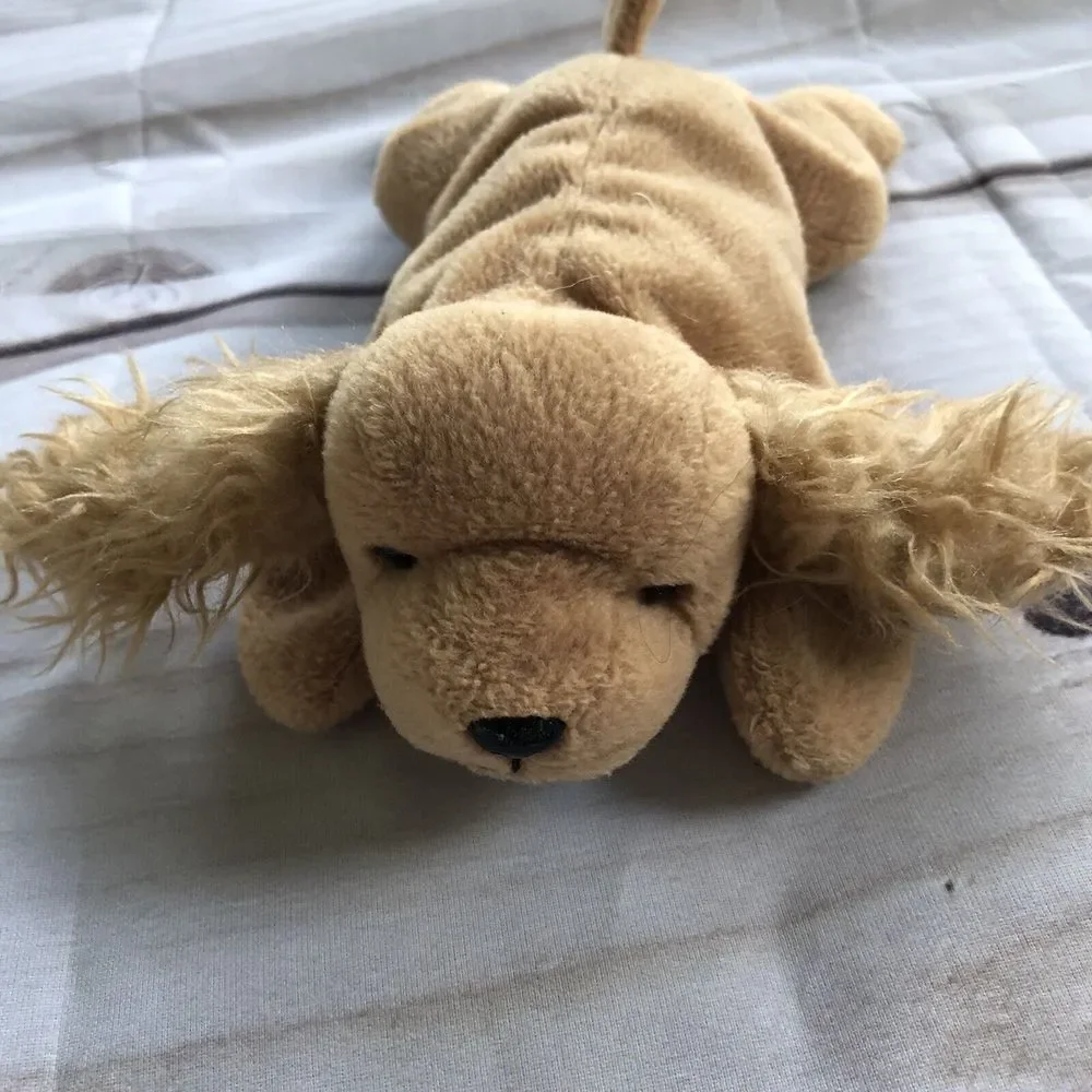 Ty Beanie Baby Spunky the‎ Cocker Spaniel Dog Puppy 1997 Plush Stuffed Animal